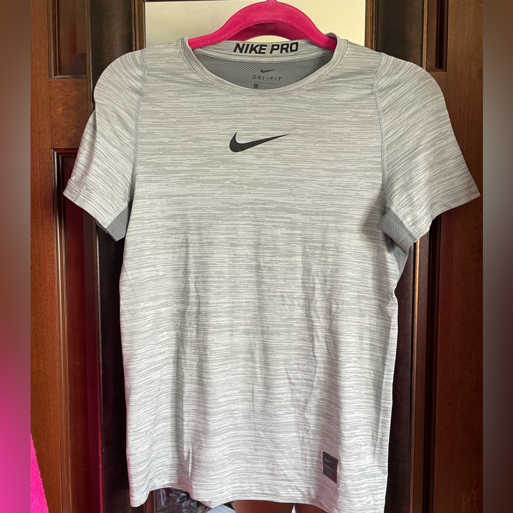 Nike Youth Gray Nike Pro Shirt